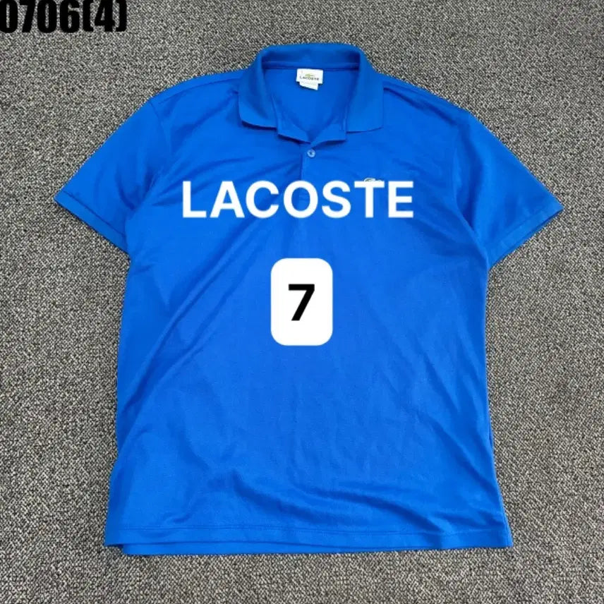 [BUNJANG] Lacoste Short Sleeve Polo Shirt Blue Vintage / [7] 라코스테 | 반팔 카라티 블루 빈티지 만원 0706