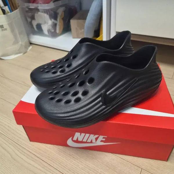 [BUNJANG] Nike React X Rejuvenate Black 260mm Sandals / (풀구성)나이키 리액트X 리쥬비네이트 블랙 260mm