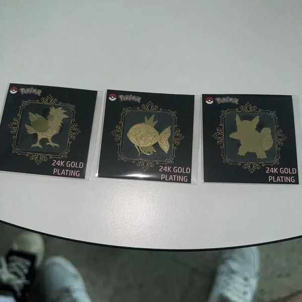 [BUNJANG] Pokemon 24k Gold Stamped Tteobusi Sticker / 포켓몬 24k 금박 띠부씰