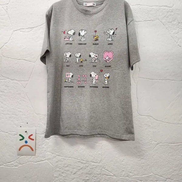 [BUNJANG] Snoopy Oversized Summer T-Shirt (New) / 스누피오버핏여름반팔티(새상품)