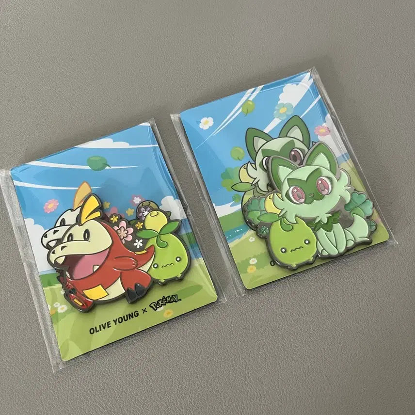 [BUNJANG] Olive Young Pokémon Double Magnet Scorch bunny & Nyaoha / 올리브영 포켓몬스터 더블 마그넷 뜨아거&냐오하