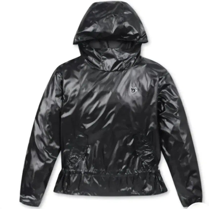 [BUNJANG] Hooded Windbreaker Jacket Black Size 3 / 왁 후드 바람막이  블랙  3사이즈