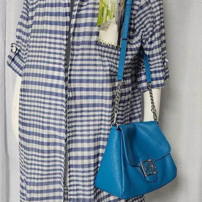[BUNJANG] Chiffon Long Shirt with Side Pockets / 양옆 주머니 멋스럽게 걸치기 쉬폰 롱셔츠 반품 54이상 길이 103