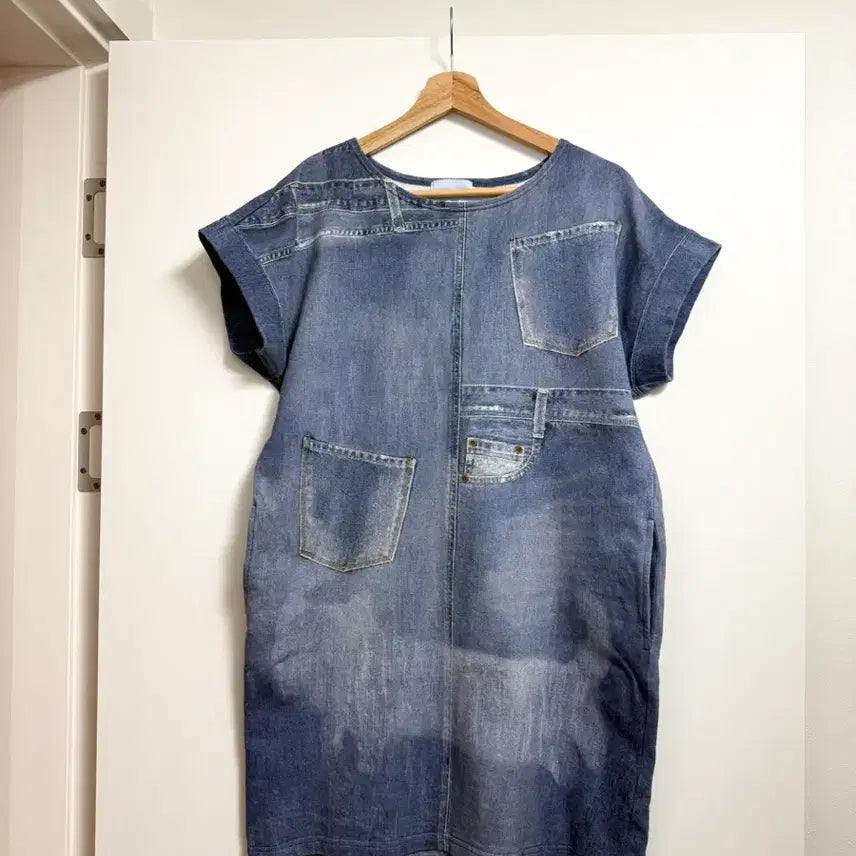 [BUNJANG] Tsumori Chisato Denim Print Room Dress / 츠모리치사토 룸 원피스