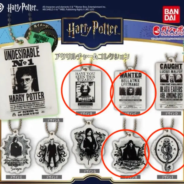 [BUNJANG] Harry Potter Glow-in-the-Dark Acrylic Charm Collection / 해리포터 야광 아크릴 참 컬렉션