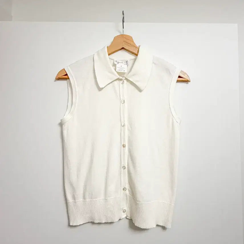 [BUNJANG] Agnes b. Sleeveless Knit Top / 아네스베 agnes b 슬리브리스 니트