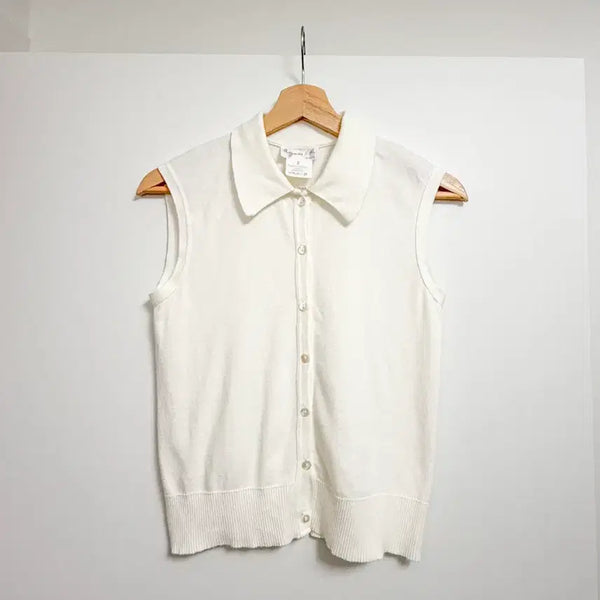 [BUNJANG] Agnes b. Sleeveless Knit Top / 아네스베 agnes b 슬리브리스 니트