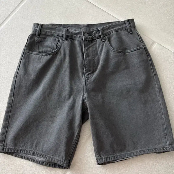 [BUNJANG] Dine det Washed Denim Shorts XL / 디네뎃 워시드 데님 쇼츠 그레이 xL