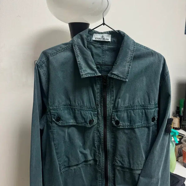 [BUNJANG] Stone Island Overshirt Deep Green / 스톤아일랜드 오버셔츠 딥그린