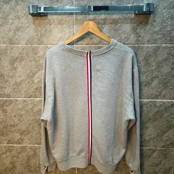 [BUNJANG] Thom Browne Sweatshirt Gray Three-Bar Stripe / 톰브라운 백삼선 그레이 맨투맨