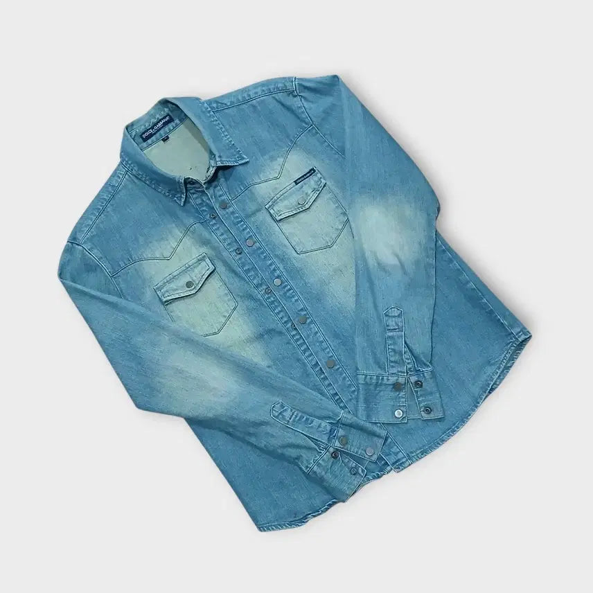 [BUNJANG] Dolce & Gabbana Modal Blend Denim Shirt / 돌체앤가바나 모달혼방 데님셔츠