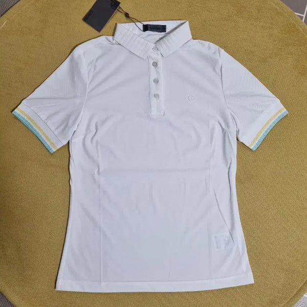 [BUNJANG] G/FORE Women's Short Sleeve Polo T-Shirt White M / 지포어 골프 여성 폴로 반팔 티셔츠(M)