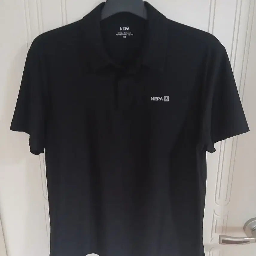 [BUNJANG] NEPA Short Sleeve Polo Shirt Black / 네파 반팔 카라티 블랙   100