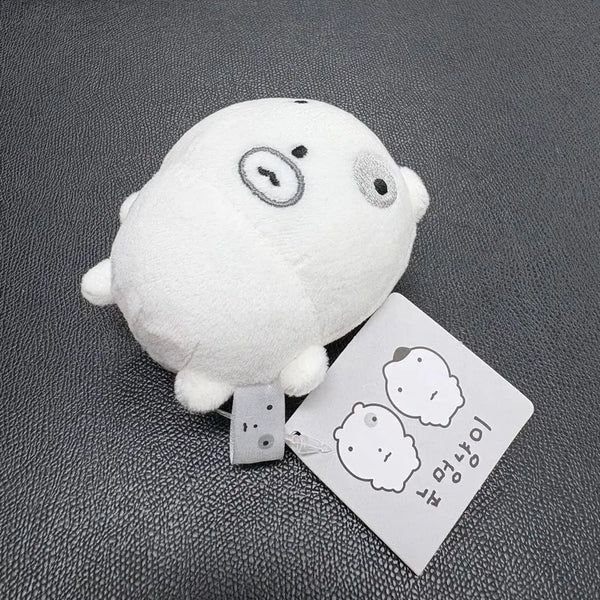 [BUNJANG] 8cm Chubby-Eyed Dog Plush Keychain / (새상품 8cm) 체력 고갈 눈멍이 인형 키링