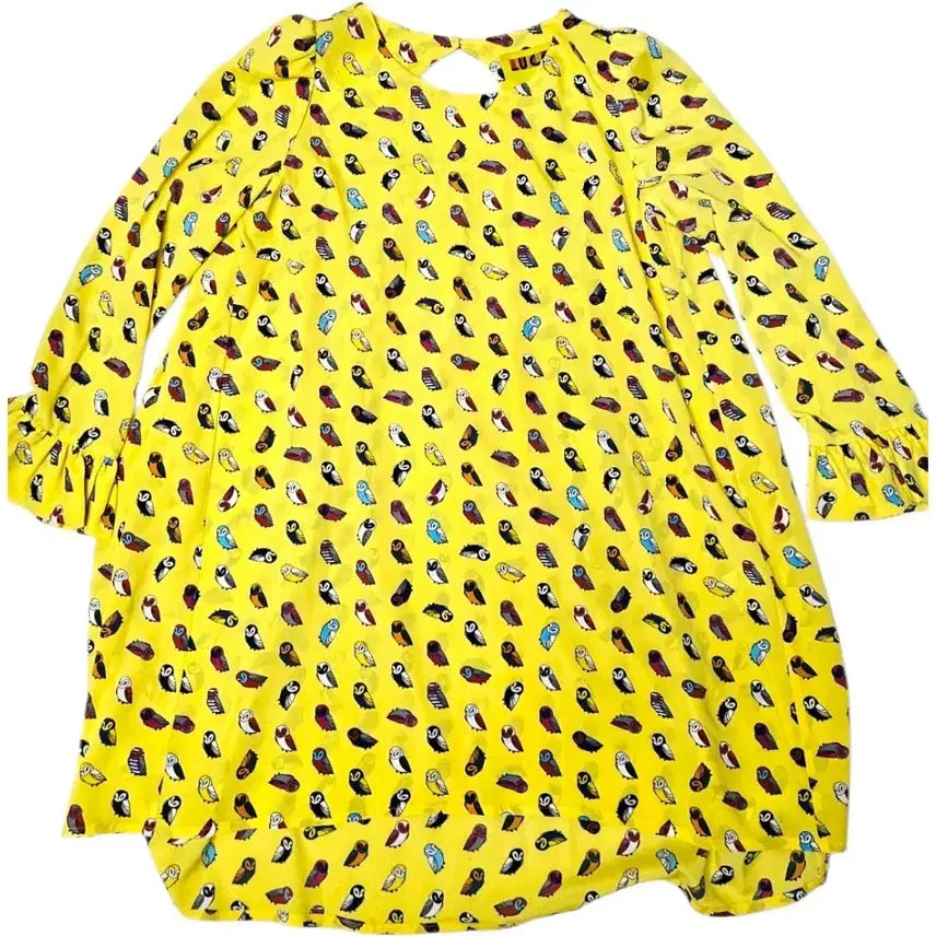 [BUNJANG] Lucky Chouette Owl Pattern Midi Dress Size 36 / 럭키슈에뜨 원피스 36