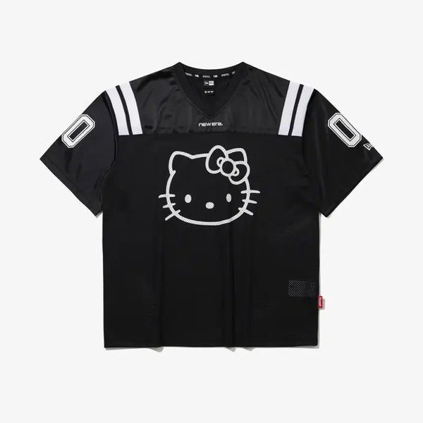 [BUNJANG] New Era Hello Kitty Mesh T-Shirt Black XXL / 뉴에라 헬로키티 메쉬티셔츠 블랙 (XXL)