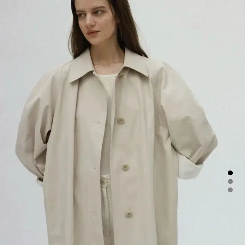 [BUNJANG] Nothing Written Balmacaan Trench Coat Beige / 낫띵리튼 발마칸 트렌치코트