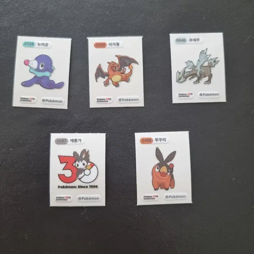 [BUNJANG] Pokemon 30th Anniversary Sticker Set / 포켓몬 30주년 띠부씰