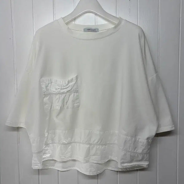 [BUNJANG] Code:z Combined Oversized White Short-Sleeve T-Shirt Women's 55 / 코데즈컴바인 오버핏 화이트 반팔 여성55 ㅡ0708