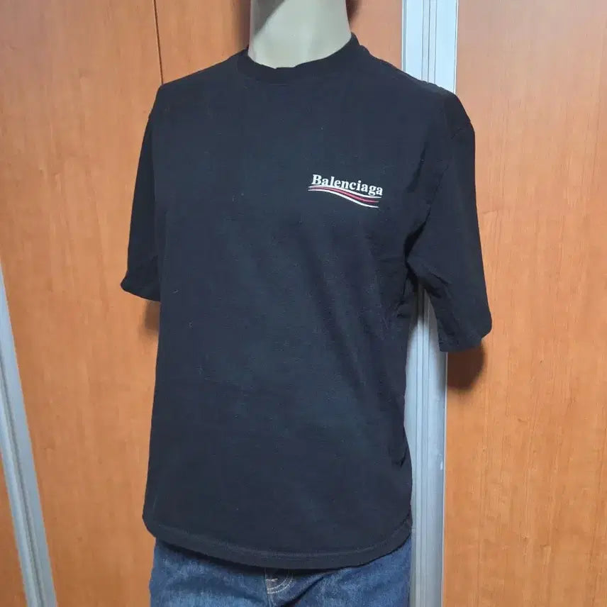 [BUNJANG] Balenciaga Political Campaign Logo T-Shirt (Black) - Medium Fit / 발렌시아가 폴리티컬 캠페인 로고 티셔츠 (블랙) - 실측 포함 공용 10