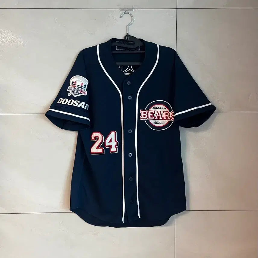 [BUNJANG] Doosan Bears Kim Sang-jin Old Retro Baseball Jersey #24 (Size 100) / 두산베어스 김상진 마킹 올드 레트로 야구 유니폼 [100]