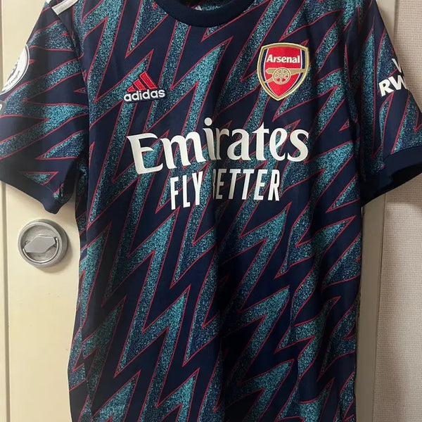 [BUNJANG] Arsenal 21/22 Third Kit Replica with League Printing (GM0213) / 21/22 아스날 서드 자카 리그마킹 레플리카 GM0213