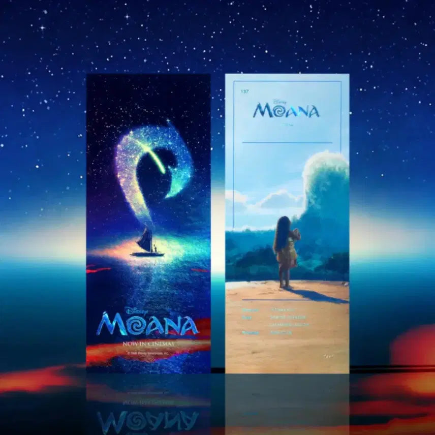 [BUNJANG] Moana Original Ticket, TTT, IMAX, 4DX, and Gwang-eum Posters / [모아나] TTT/오리지널티켓/아이맥스/4DX/광음 포스터