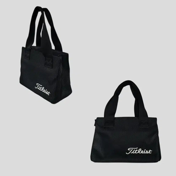 [BUNJANG] Titleist Golf Black White Logo Mini Tote Bag Pouch / 타이틀리스트 골프 블랙 화이트 로고 미니 토트백 미니 파우치 가방