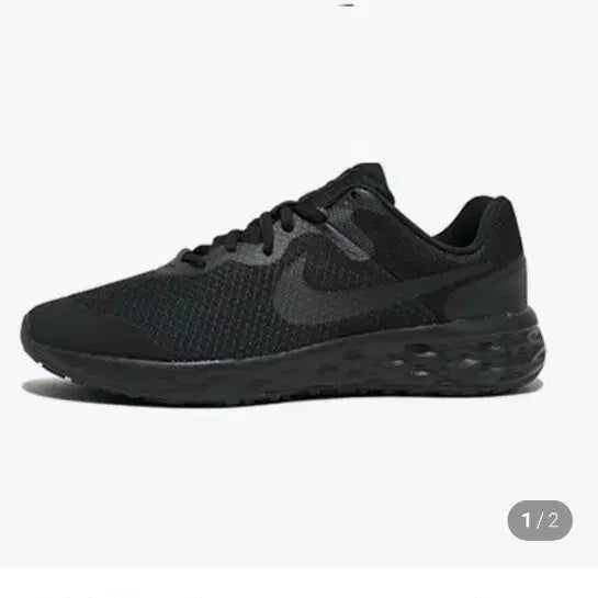 [BUNJANG] Nike Revolution 6 GS Black Running Shoes - 250 / 나이키 레볼루션 블랙 러닝화-250