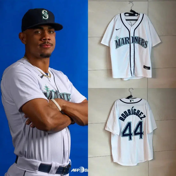 [BUNJANG] Nike x MLB Seattle Mariners Julio Rodriguez #44 Baseball Jersey / 나이키xMLB 시애틀 매리너스 로드리게스 마킹 야구 유니폼