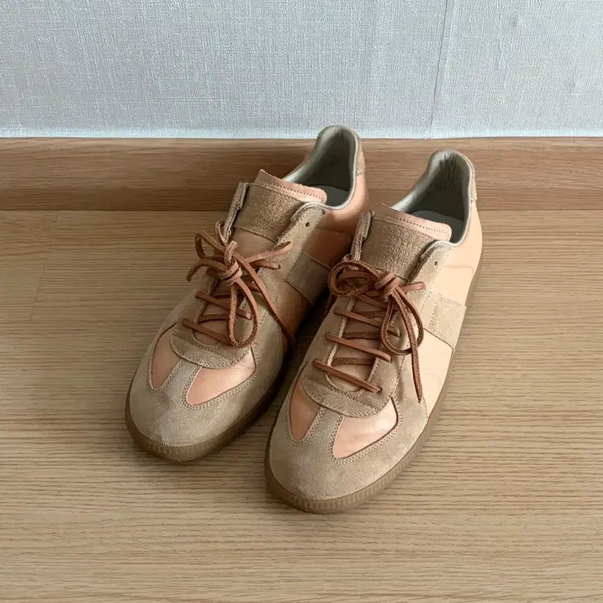 [BUNJANG] Maison Margiela German Army Trainers Calf Sand Crew Croissant Size 41 / 메종마르지엘라 독일군 카프 샌드 크루와상 41