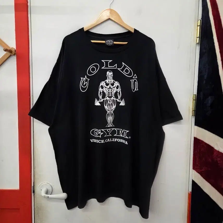 [BUNJANG] GOLD GYM Black T-Shirt (4XL) / 골드짐 GOLD GYM 반팔티(4XL)