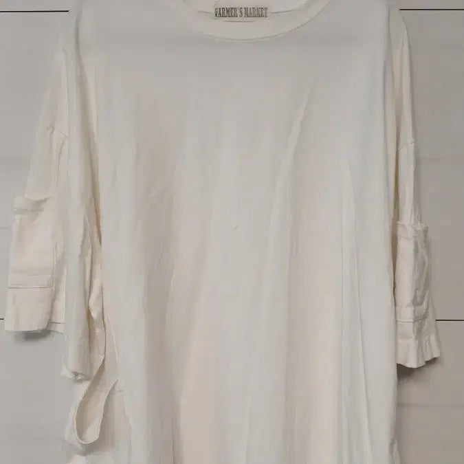 [BUNJANG] FARMER'S MARKET White Oversized Pocket T-Shirt Size 110 / FARMER'S MARKET 포켓티셔츠 화이트 오버루즈핏 110