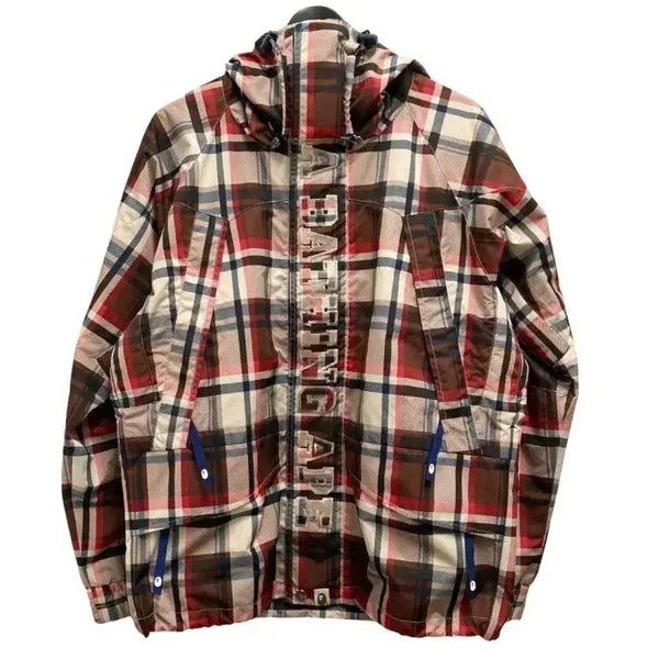 [BUNJANG] Bape Check Snowboard Jacket / Bape 체크 스노우보드 자켓