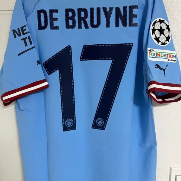 [BUNJANG] Manchester City 22-23 Home Player Issue De Bruyne Jersey L / 맨시티22-23 홈 선수지급용 데 브라이너 L