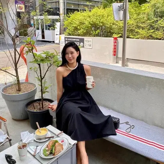 [BUNJANG] Shoulder One-Piece Dress / 숄더원피스