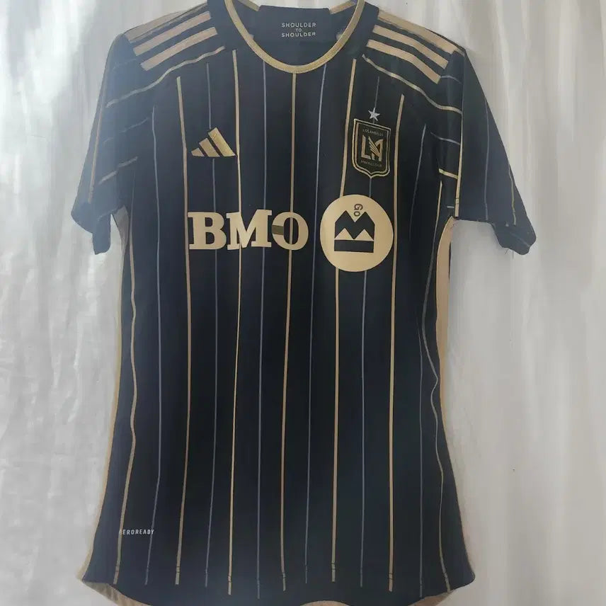 [BUNJANG] Adidas LA FC Soccer Jersey Black Gold / 아디다스 LA FC 축구 유니폼 블랙 골드 50x72