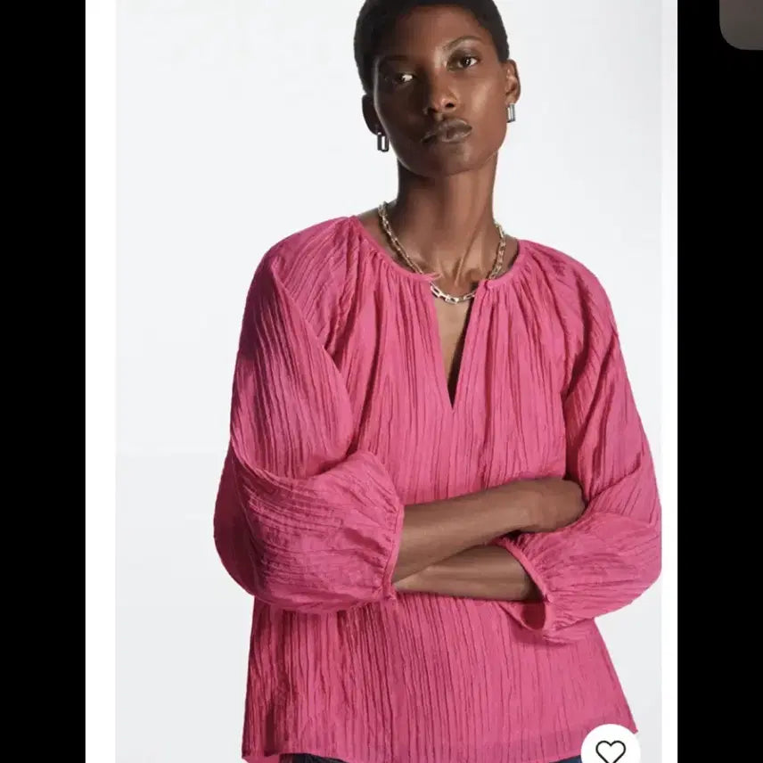 [BUNJANG] COS Crinkle Oversized Top M / COS신라벨 크링클 오버핏 탑/M