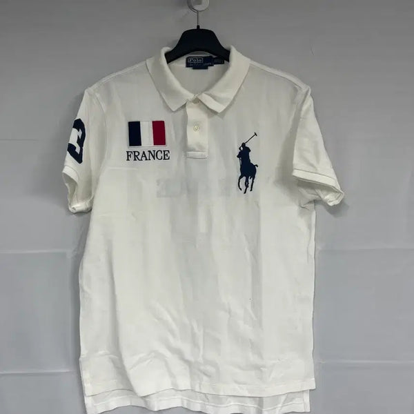 [BUNJANG] Polo Ralph Lauren Big Pony France Flag T-Shirt / 폴로 랄프로렌 빅포니 프랑스 국기 반팔 PK