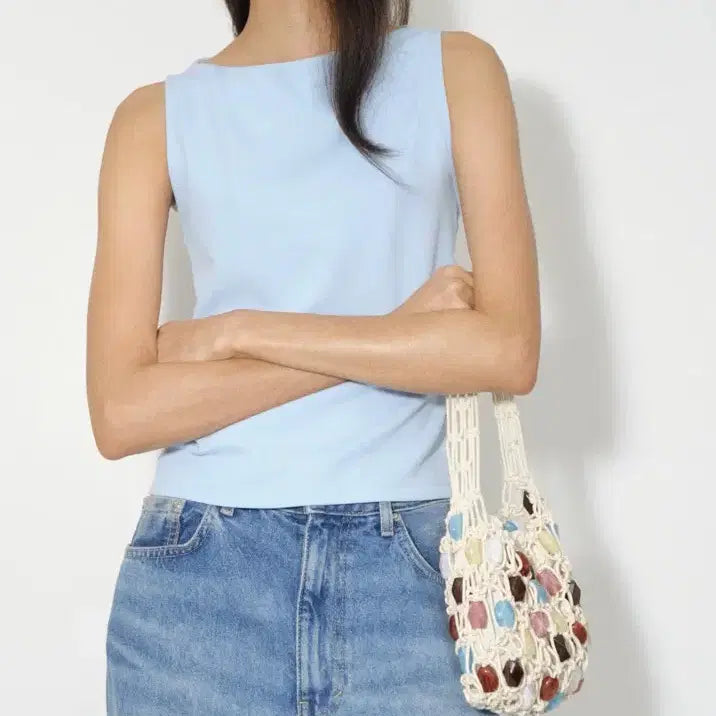 [BUNJANG] H&M Boat Neck Sleeveless Top / h&m 보트넥 탑