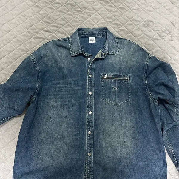 [BUNJANG] Born to Win Denim Shirt / 본투윈 데님 셔츠 3