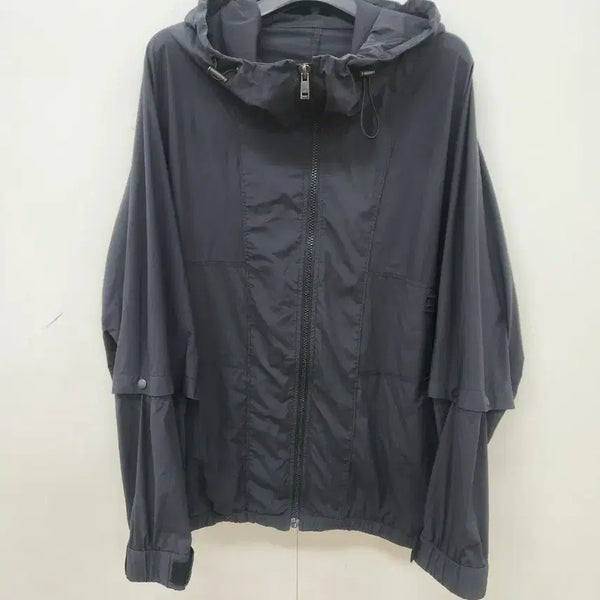 [BUNJANG] System Homme Hooded Windbreaker Black / (정품) 시스템옴므 후드 윈드브레이커 95(실측100) 블랙
