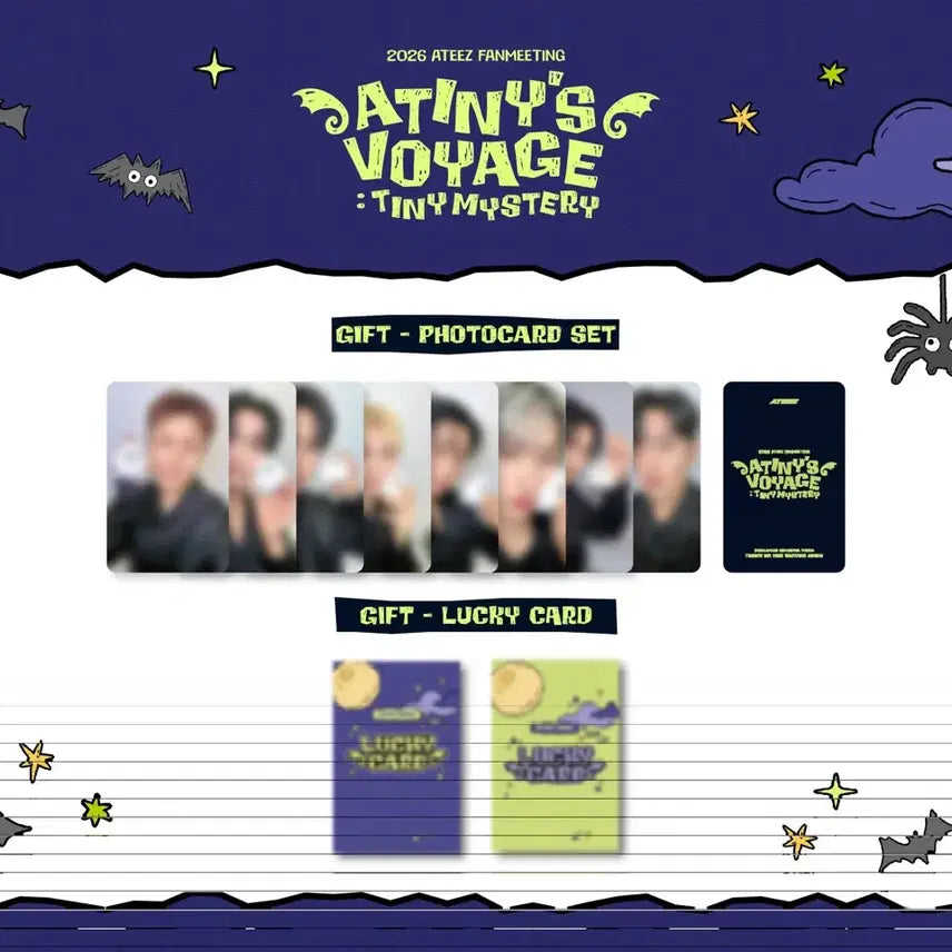 [BUNJANG] ATEEZ ATINY ZONE Lucky Draw Photocard Set / 에이티즈 팬미팅 에이티니존 포카 세트
