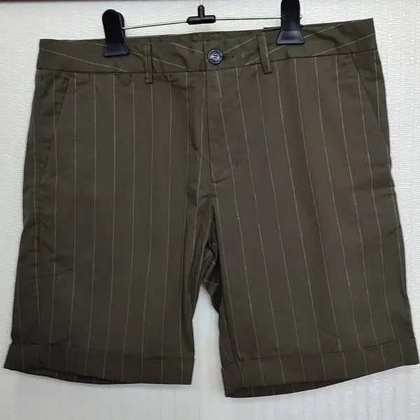 [BUNJANG] Men's Striped Cotton Summer Shorts / 새옷 면반바지32 남성 여름 스트라이프 반바지