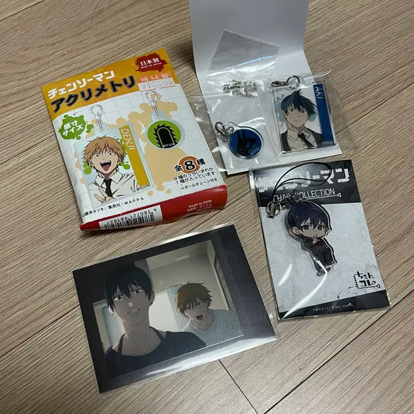 [BUNJANG] Chainsaw Man Aki Acrylic Keyring & Photocard Set / 미개봉) 체인소맨 아키 아크릴 키링 2 파샤 포카