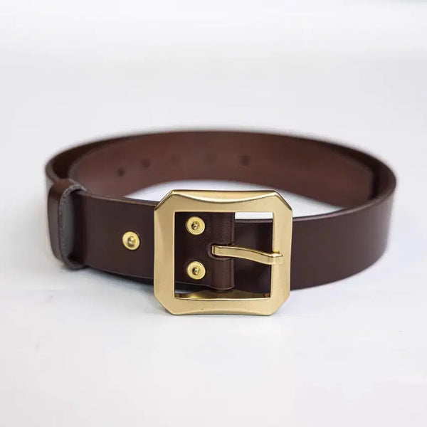 [BUNJANG] Red Tornado Cowhide Leather Belt Brown L (32-34) / 레드토네이도(홍풍) 카우하이드 앤틱 소가죽 벨트 L (32~34)