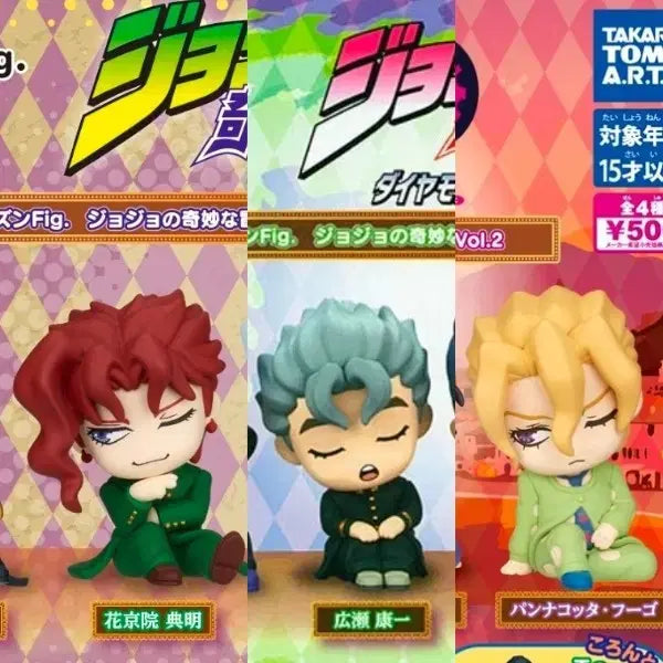 [BUNJANG] JoJo's Bizarre Adventure Shoulder Gachapon Set: Kakyoin, Koichi, Fugo / 죠죠 어깨쿵 가샤폰 카쿄인, 코이치, 후고 3개세트