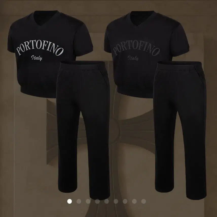 [BUNJANG] Rafinato Etoile Collection Portofino Training Set Up - Black Logo Grey / Collection Portofino Training Set Up