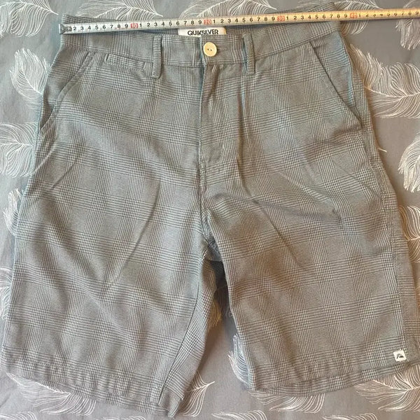 [BUNJANG] Quiksilver Men's Checkered Shorts / 퀵실버 남성 쇼츠 반바지