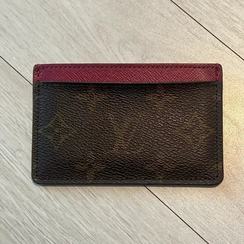 [BUNJANG] Louis Vuitton Monogram Card Holder Burgundy / 루이비통 카드 지갑 모노그램 버건디